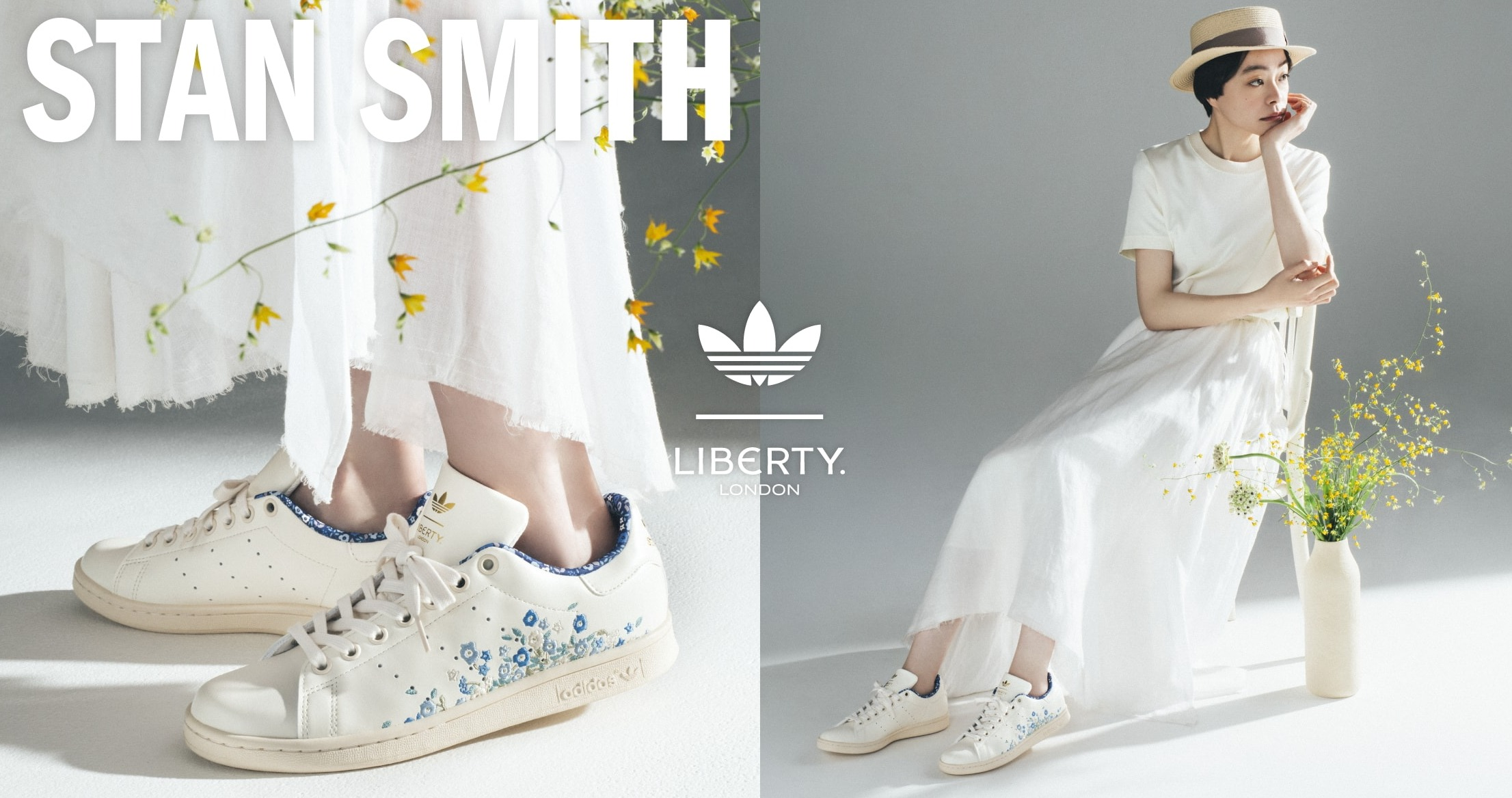 adidas STAN SMITH LIBERTY LDN CHAL/CHAL/GOLD 国内発送 ADIDAS アディダス STAN SMITH LIBERTY LDN スタンスミス