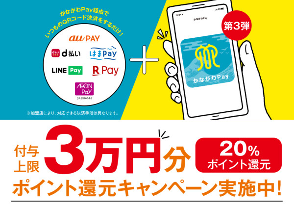 【かながわＰａｙ　20％還元はじまりました！】